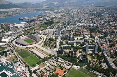 Fotbaloví fanoušci mohou navštívit stadion Poljud klubu Hajduk Split