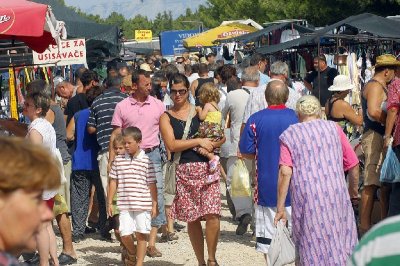 Otevřené tržiště v Benkovci – tzv. Benkovački sajam